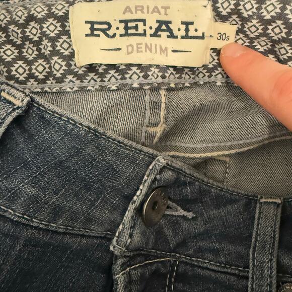 Ariat Women's Jeans R.E.A.L. Perfect Rise Madyson Straight Jean Blue 30 Short - Picture 5 of 9